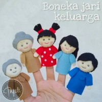 Jual boneka jari seri keluarga - finger puppets - custom Murah