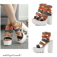 Jual sepatu wedges high heels 21292 Shoes Wanita Import Murah Korea Fashion Murah