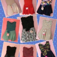 Jual Baju Dress anak usia 2-4 th payung runcing Murah