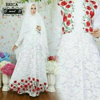 baju busana muslim terbaru erica brukat pakaian gamis maxi modern