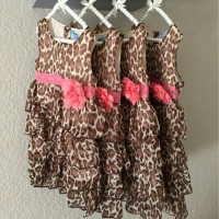 Jual Dress Leopard Pakaian Fashion Anak Perempuan Murah