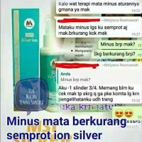 Jual ION SILVER UNTUK MATA MINUS.PLUS.SILINDER.KATARAK.SOFTLENSE. DLL Murah