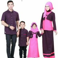 Jual Sarimbit baju couple seragam keluarga batik baju muslim sarimbit Murah