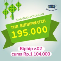 Jual 10 Orang THR RAMADHAN Rp195.000 !! Bipbip v.02 GPS Tracker Watch Murah