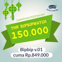 Jual 10 Orang THR RAMADHAN Rp150.000 !! Bipbip v.01 GPS Tracker Watch Murah