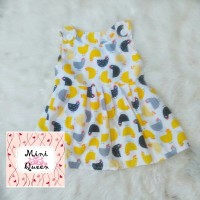 Jual Dress Katun Anak Overall Chicks White Lucu Murah Cerah Murah