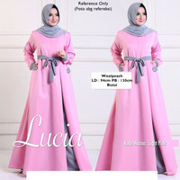 Gaun Cantik - Lucia Long Dress - Woolpeach - Gamis Muslimah - Pink