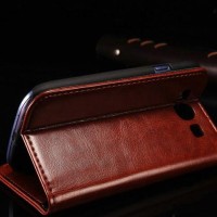 Wallet PU Leather Flip Case Book Cover Casing Samsung Grand Duos I9082