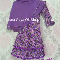Jual Gamis Katun Jepang Balita/ Baju Muslim Anak Perempuan Murah