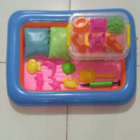 Jual Playsand super jumbo 2kg 2 warna (pasir kinetik) Murah