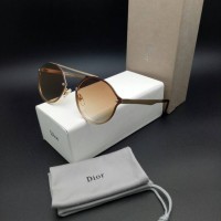 KACAMATA WANITA/ CEWE DIOR JENGKOL COKLAT BOX FASHION
