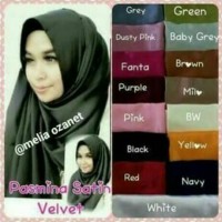 jilbab pasmina satin velvet