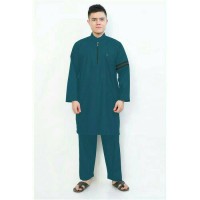 Setelan Gamis Pria Nabawi Tosca / Baju Koko Gamis Laki laki Muslim cuk