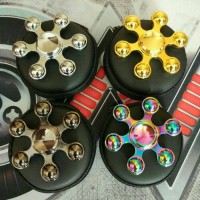 Jual Premium Fidget Spinner Six Ball Side Hand Spinner Murah