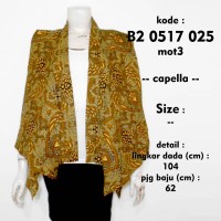 Jual bolero capella B20517025mot3 cardigan batik sogan rompi dian sastro Murah