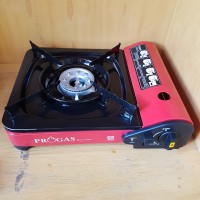 Progas Kompor Travel Portable 2 in 1 Bisa Kaleng dan Gas Elpiji LPG