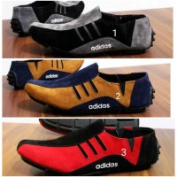 Jual Sepatu Santai Adidas Slipon Slop Slip On Casual Pria Kulit Suede Murah