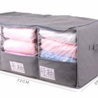 Jual 192 Bamboo Storage Box Besar 3 sekat organizer penyimpanan Pakaian Murah