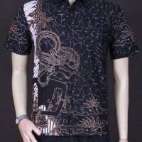 Jual Baju Batik,Batik Pria, Kemeja Batik Motif Wayang 710 Murah