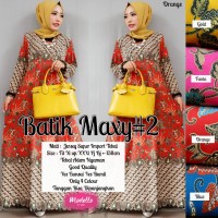 Maxi Dress Muslim Long Dress Gamis Baju Wanita BATIK MAXI