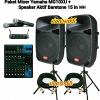 PROMO PAKET SOUND SYSTEM YAMAHA & BARETONE ( 15 INCH AKTIF ) ORIGINAL
