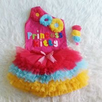 Jual set tutu gotik anak size 0-3th free nama nd headband Murah