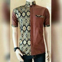 Jual baju koko taqwa kombinasi batik prada Murah