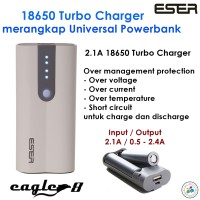 Jual Console Powerbank ESER Eagle8 / Charger Batere Battery 18650 - EGL8W Murah