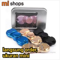 Jual fidget spinner spiner metallic Murah