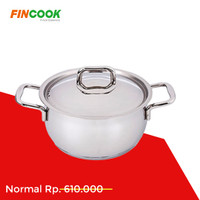Jual FINCOOK - Panci Liwet SS + Cover SS 24Cm - DO2406SSSS Murah