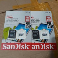 Jual MICRO SD SANDISK 64GB CLASS 10 BONUS ADAPTOR Murah