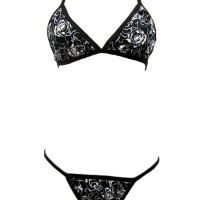 Jual Lingerie LElegant Black Rose Inner Lingerie Bikini Murah