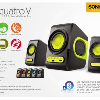 Jual Speaker Sonic Gear Quatro V - speaker + FM Radio USB Murah