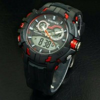 Jam tangan pria DIGITEC DG3042 black red ORIGINAL