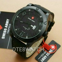 Jual ORIGINAL Swiss Army 3035M Leather 1 Year Guaranted Murah