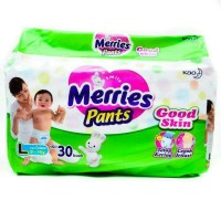Jual MERRIES PANTS L30 GOOD SKIN L 30 POPOK CELANA DIAPERS ISI 30 PCS Murah