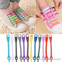 Jual Tali Sepatu Silicone Silikon Shoelace Karet V-Tie V Tie Elastic Murah