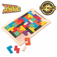 Jual Mainan Puzzle Tangram Tetris - Multi-Color Murah