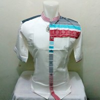 Baju koko pendek bahan katun versus KVDTK1