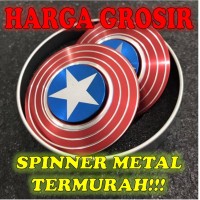 Jual Captain America Shield-Fidget Spinner Besi/Hand Spinner Metalik/Spiner Murah