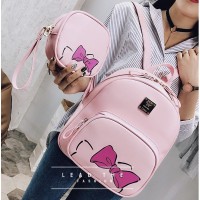TAS JINJING BACK PACK PINK MUDAH GADIS REMAJA KULIAH TWO IN ONE CANTIK