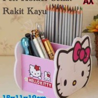 Jual rak pen holder kayu hello kitty diy Murah