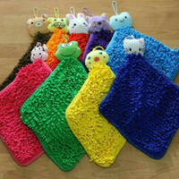 Jual DISKON Lap Tangan / Hand Towel / Microfiber Cendol Model Kotak Karakte Murah