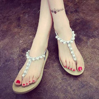 Jual Paling Laris Sendal Mutiara Goni - Silver Murah
