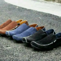 Jual Sepatu Slip On Casual Pria | Slop Cevany Suede | Murah Murah