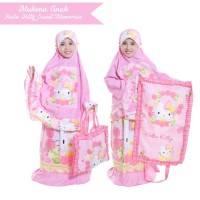 Jual MUKENA KARAKTER ANAK SIZE XS (2-3TH) HELLO KITTY TAS SAJADAH Murah