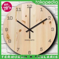 Jual Jam Dinding Artistik Texture Kayu - Handicraft Unik Vintage Meja Wall Murah