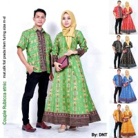 Jual Couple Gamis Rubica Etnic,baju batik pasangan,baju kerja wanita Murah