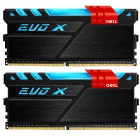 Jual GEIL DDR4 EVO X RGB LED PC24000 Dual Channel 16GB (2x8GB) 15-17-17-35 Murah