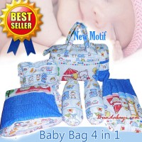 Jual TAS GENDONGAN BAYI BANTAL GULING ALAS TIDUR 4 IN 1 MERK CHEKIDDO Murah
